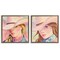 Stupell Industries Pastel Cowgirls Gazing 2pc Floating Frame Set, design by Kim Allen